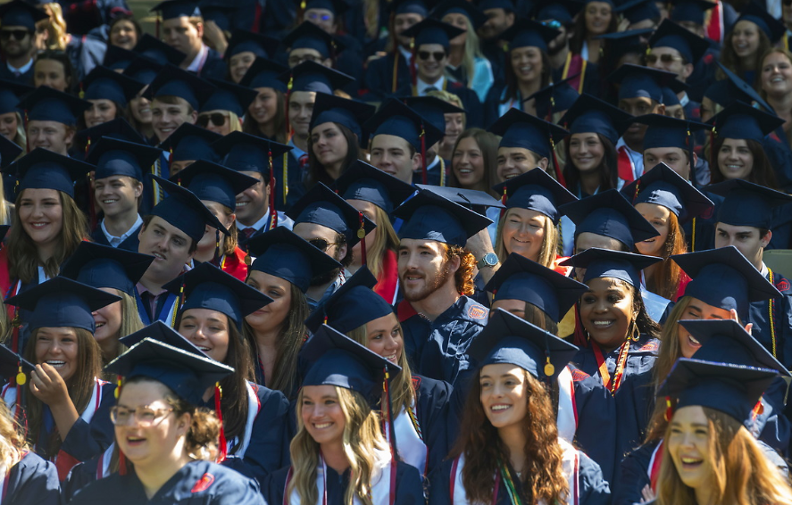 Group of graduates in the Grove